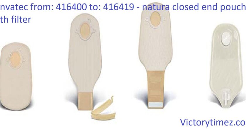 Convatec from: 416400 to: 416419 H3:Natura Closed End Pouch with Filter