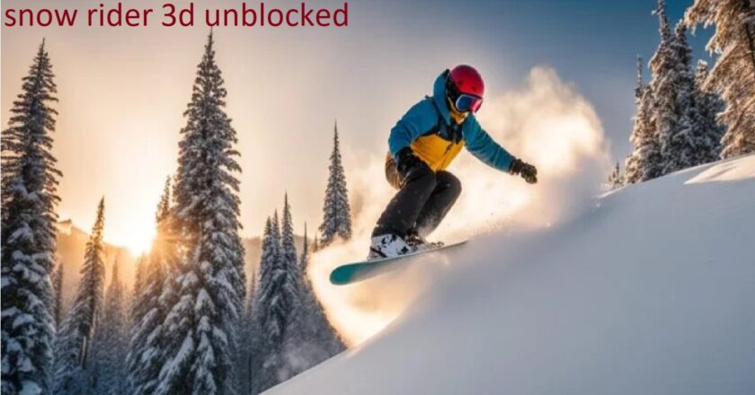 Snow rider 3d unblocked: The Ultimate Guide